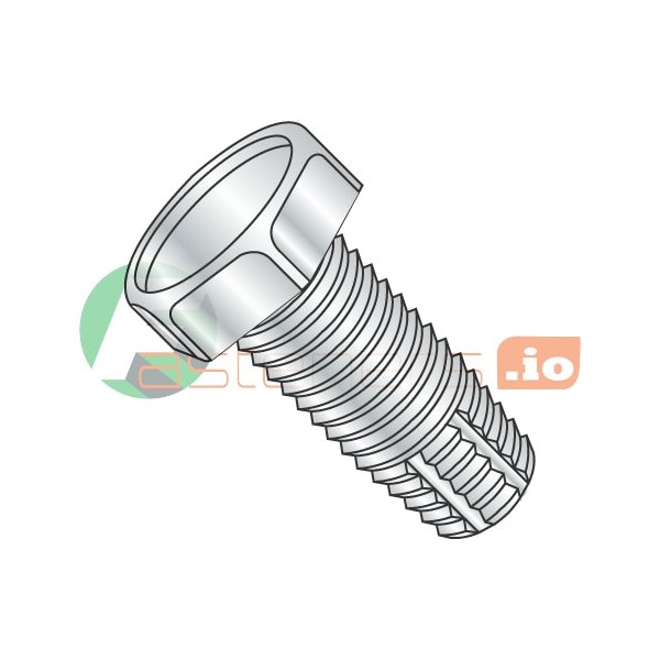 Newport Fasteners Thread Cutting Screw, 1/4"-20 x 2 in, Zinc Plated Steel Hex Head Hex Drive, 1000 PK 111199 - main